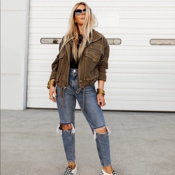 Free People Jackets & Blazers - 🌟 FREE PEOPLE EYES ON YOU SURPLUS JACKET NWT 🌟
